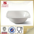 Porcelain chinese white square soup salad bowls bowl for restaurant